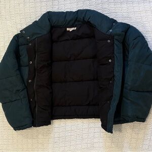 L.A. Hearts by PacSun Puffer Jacket - Dark Teal Green - Size M/L